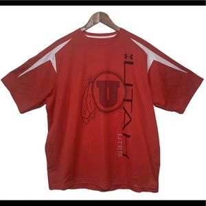 Under Armour Utah Utes Shirt Short Sleeve Size 2XL